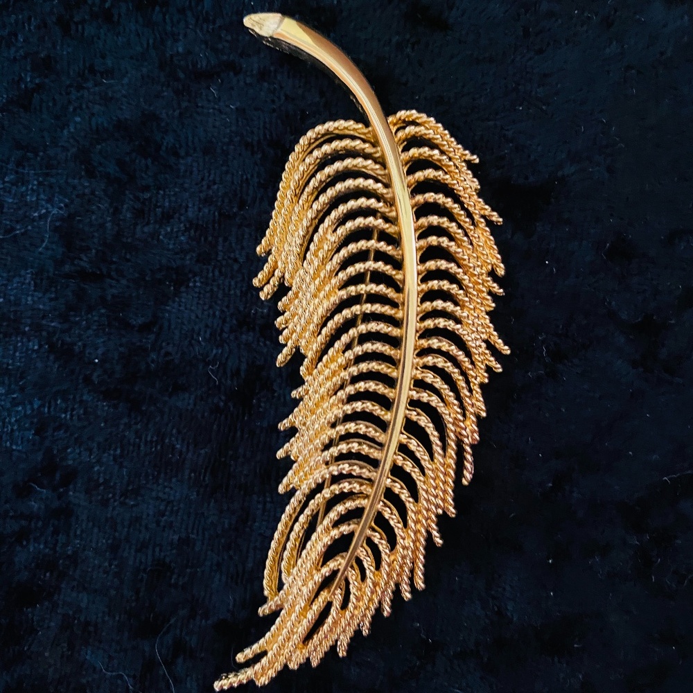 Gold Leaf Brooch